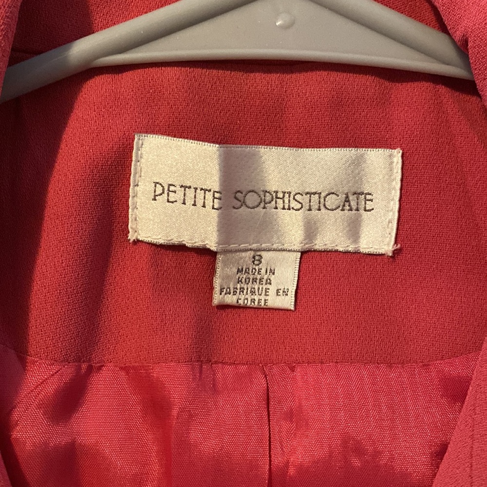 Vintage Petite Sophisticate Dark Pink Skirt Suit - Picture 2 of 9